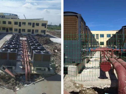 贝博空气能项目案例 | 苏州沙溪服务区冷暖+热水项目正式投放使用！